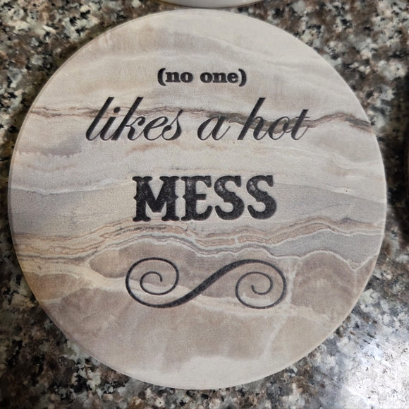 Ceramic Funny Coster Set With Stand - Picture 8 of 9